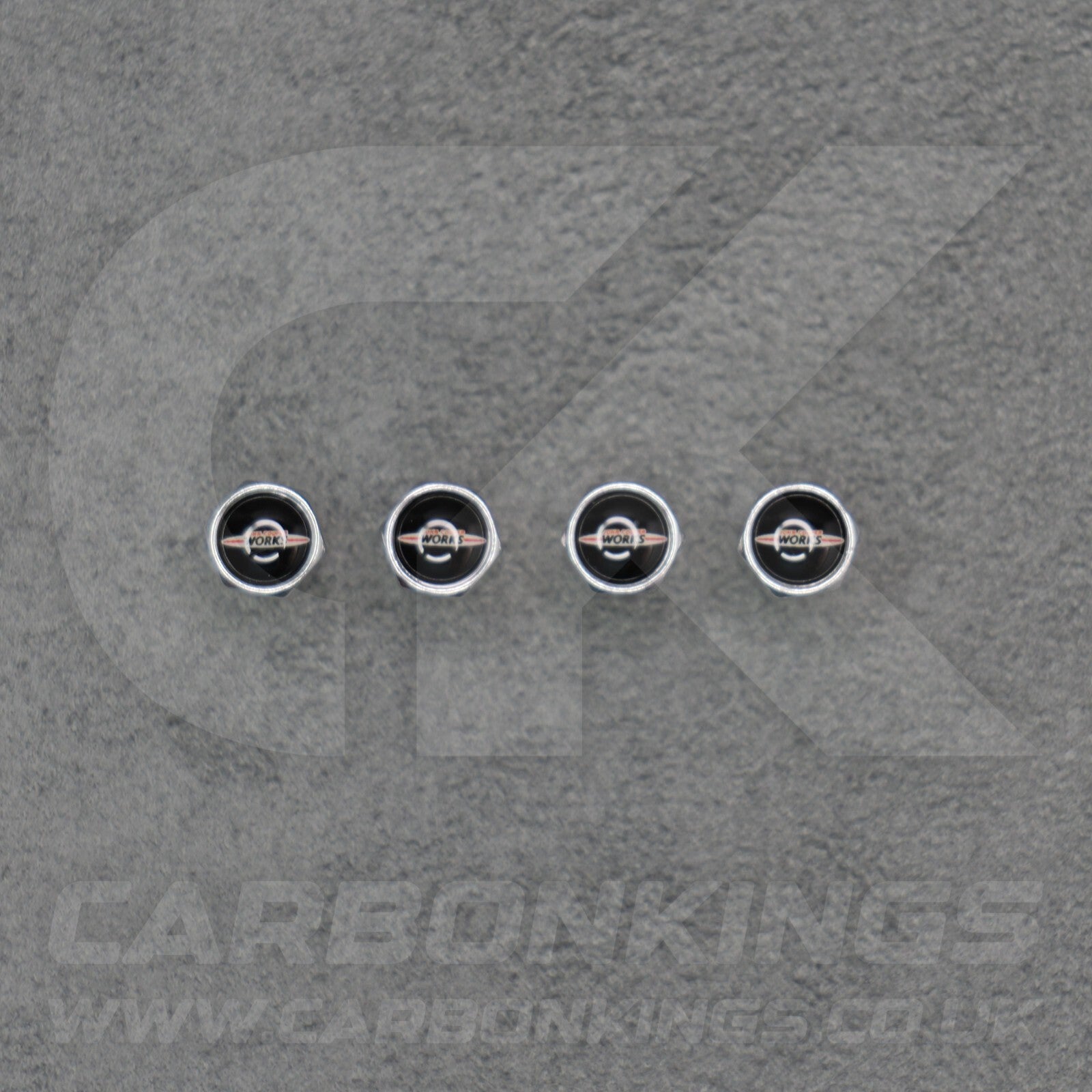 Mini John Cooper Works Silver Anodised Wheel Valve Dust Caps Set F54 F55 R56 R55