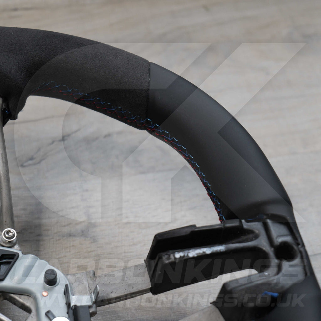BMW Alcantara M Sport Blue Steering Wheel 1 2 3 4 X1 X3 X4 X5 X6 M2 M3 M4 F80 +