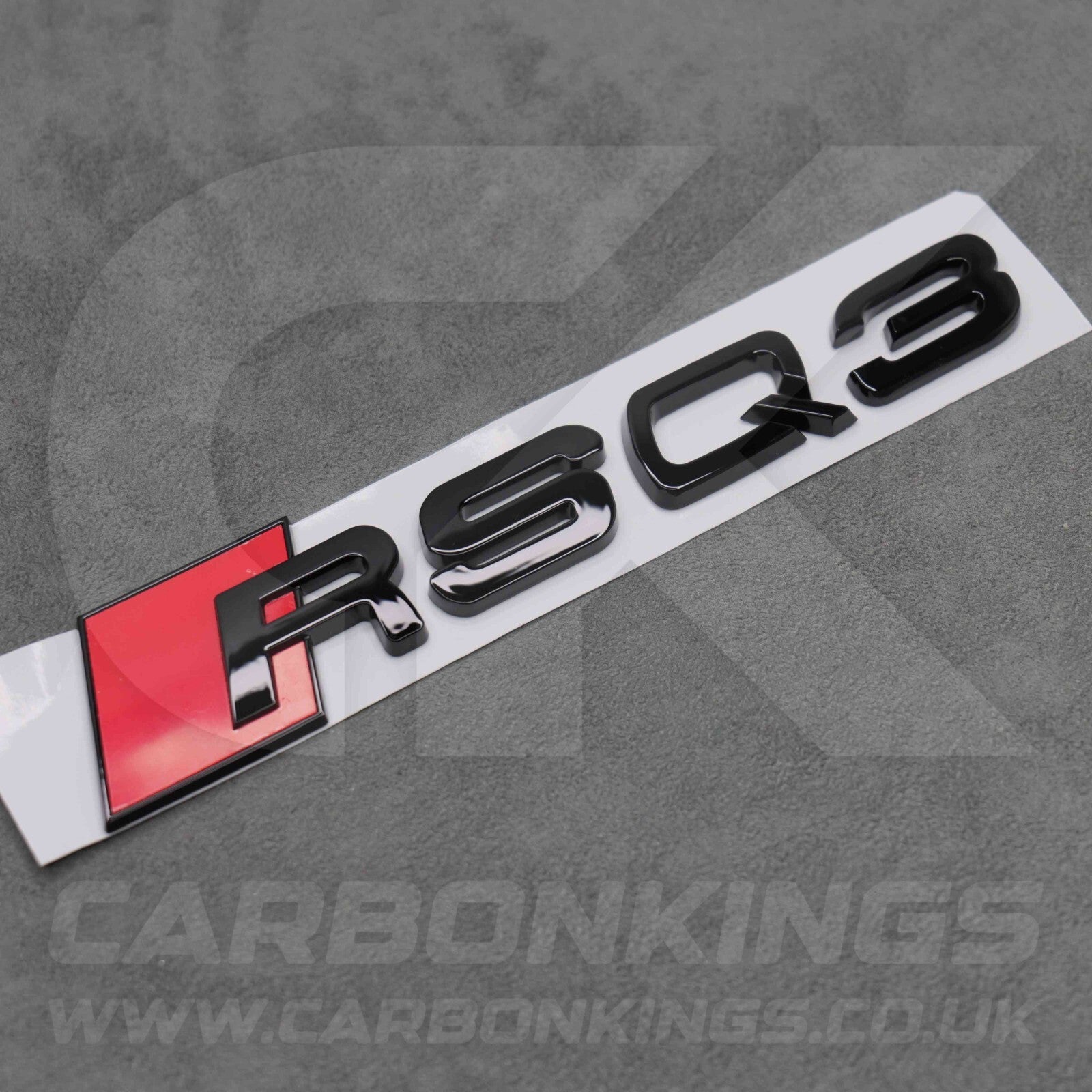 148 x 37mm Audi RSQ3 Gloss Black Boot Rear Badge Letters Logo Emblem S 8U F3
