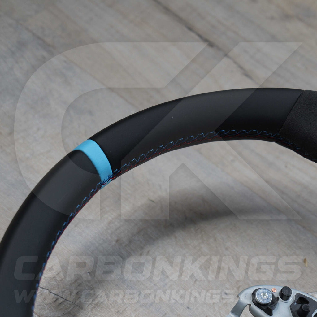 BMW Alcantara M Sport Blue Steering Wheel 1 2 3 4 X1 X3 X4 X5 X6 M2 M3 M4 F80 +