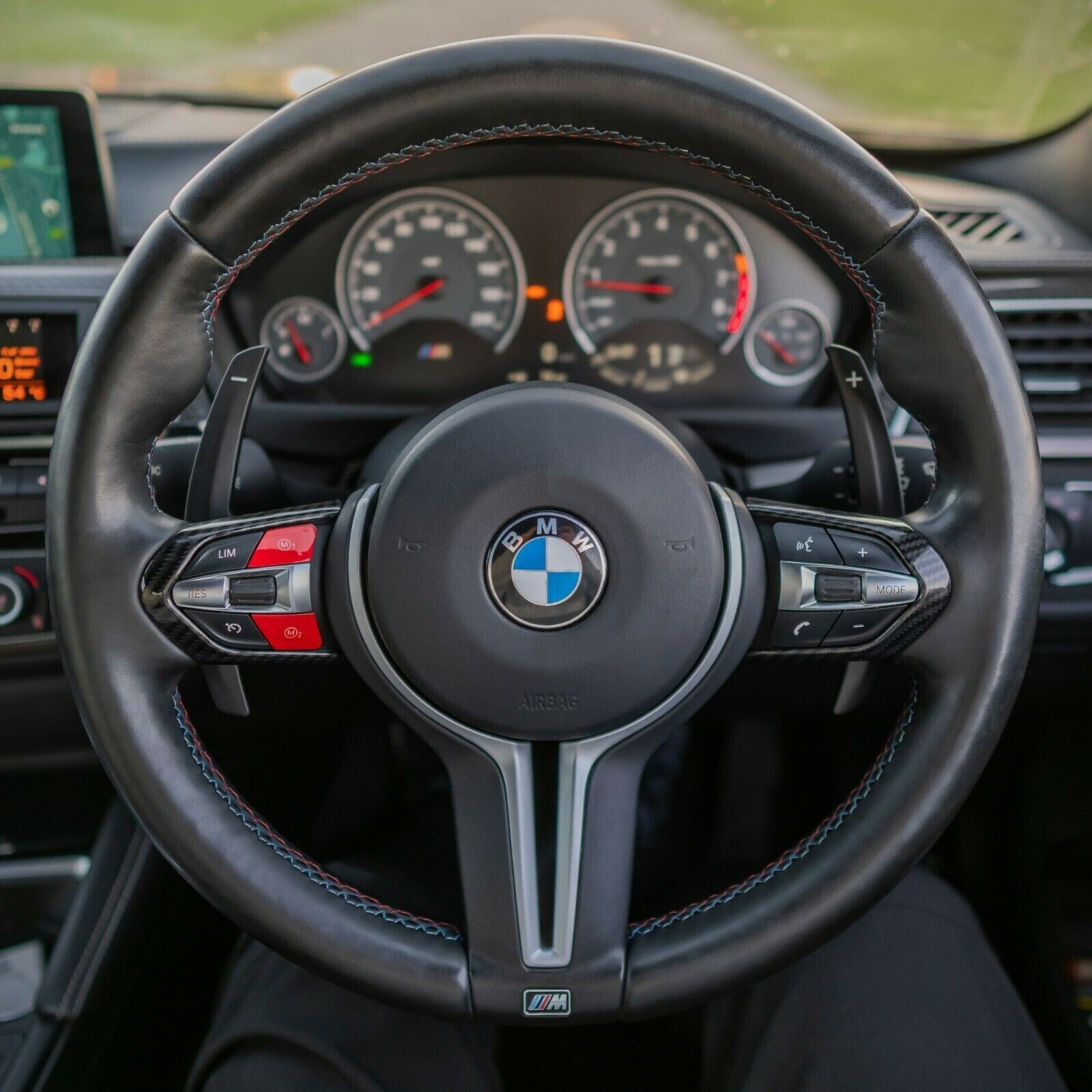 BMW Red M1 & M2 Buttons Set for M2 M3 M4 M5 M6 X5M X6M F80 F82 F83 F85 F87 F10
