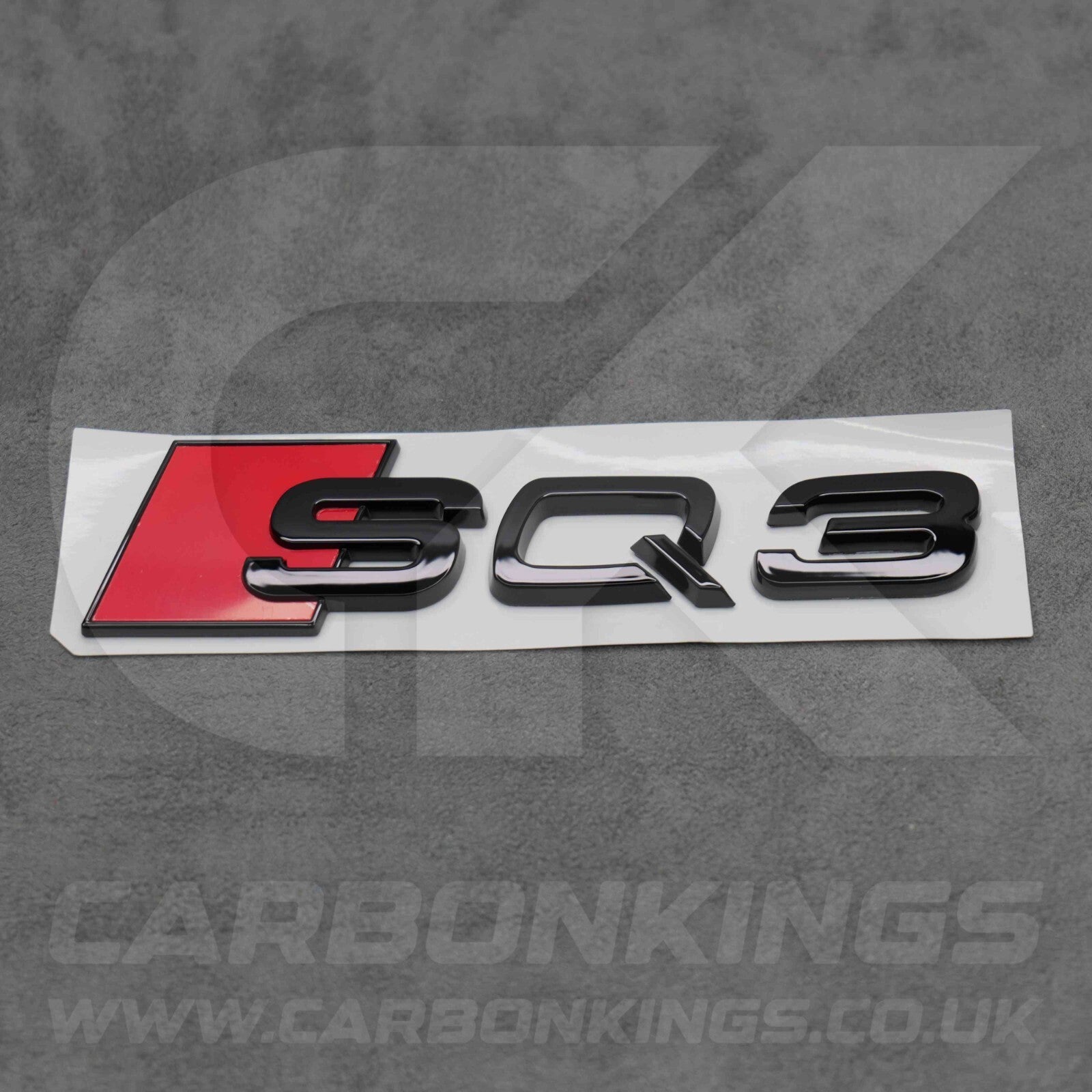 122 x 31mm Audi SQ3 Gloss Black Boot Rear Badge Letters Logo Emblem S 8U F3