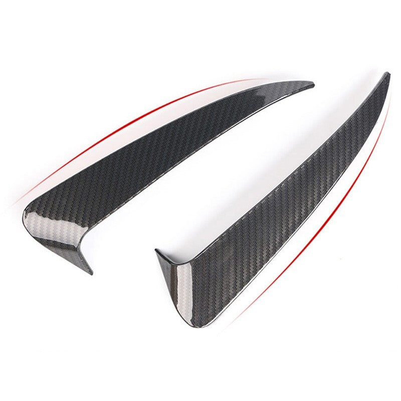Mercedes C43 C63 Saloon Carbon Fibre Style Rear Bumper Side Vent Trims W205 AMG