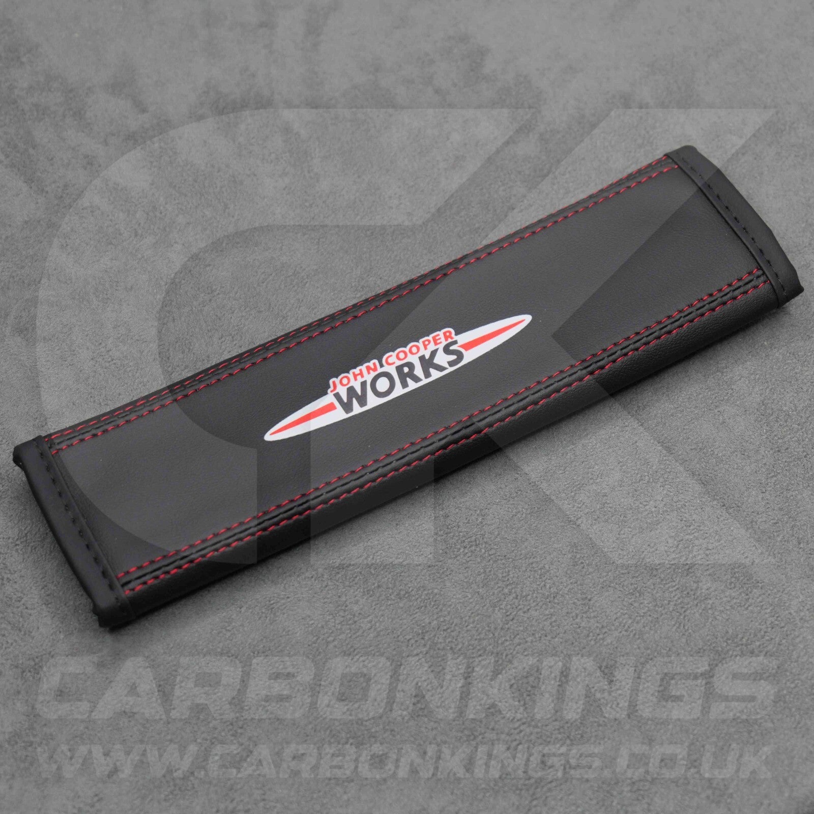 John Cooper Works JCW Leather Seatbelt Shoulder Cover Pad Protector Mini Cooper