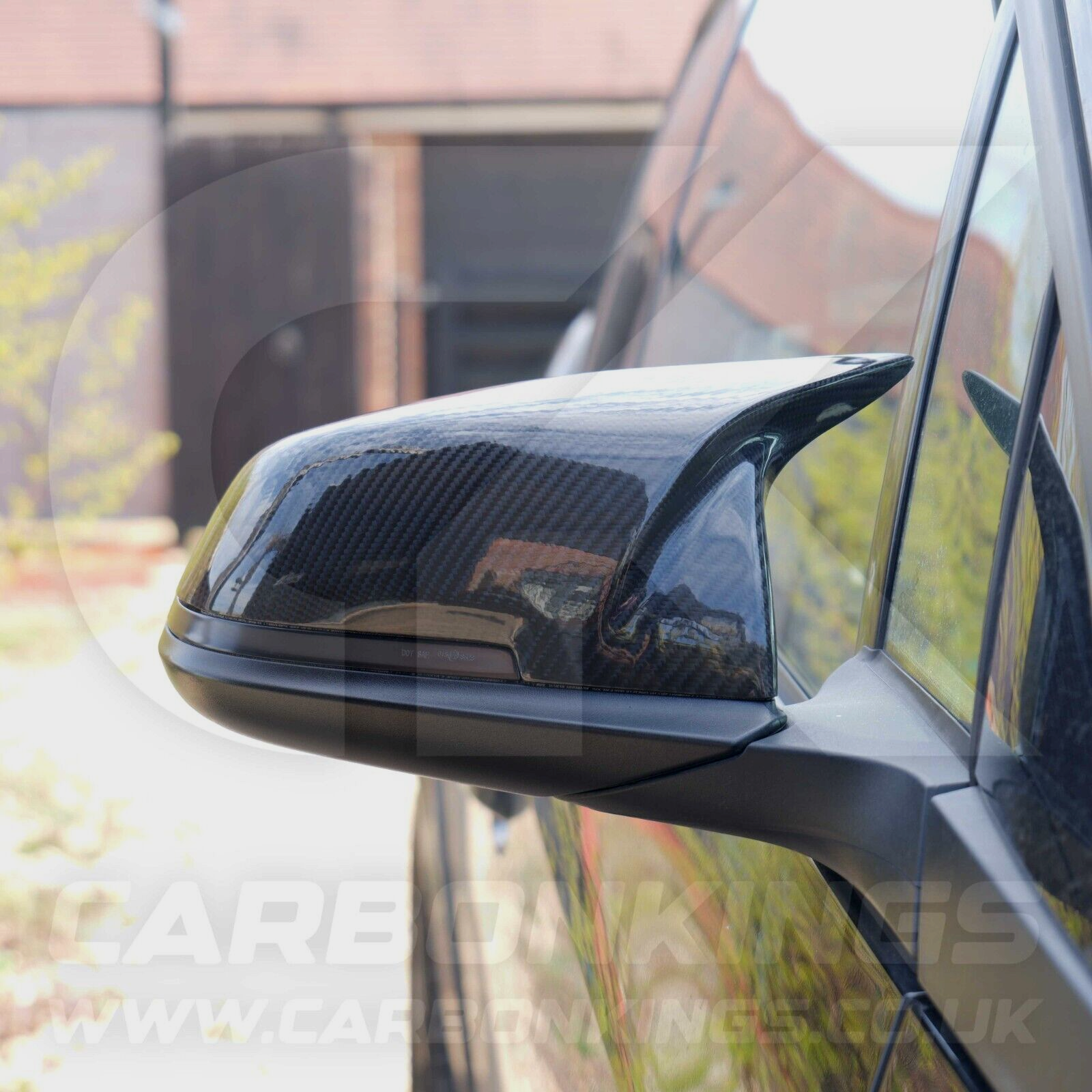 BMW M Style Real Carbon Fibre Mirror Covers for 1 2 3 4 F20 F22 F30 F32 i3 i3S +