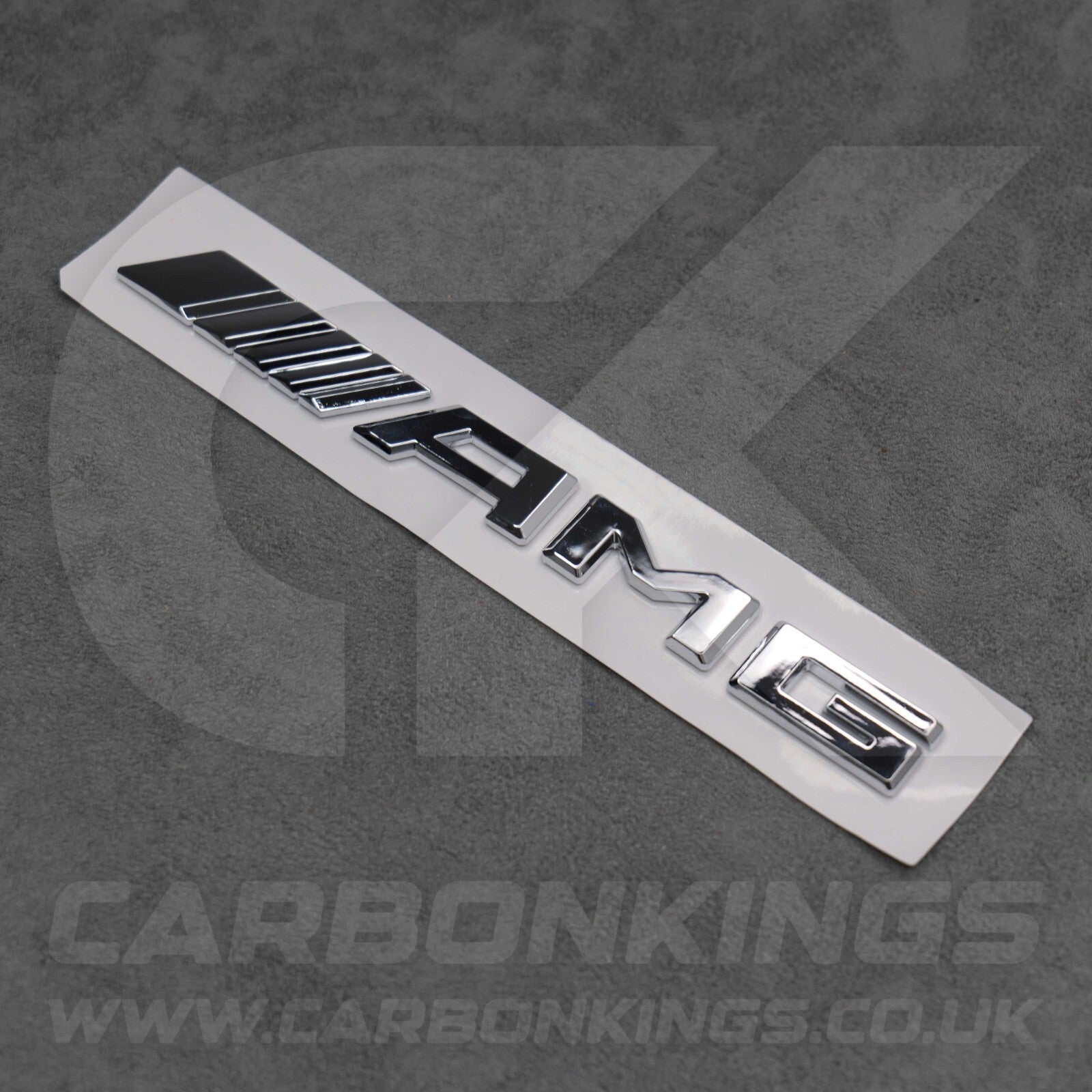 Mercedes Silver Chrome AMG Boot Badge Letters C43 C63 E43 E63 A35 A45 S43 S63