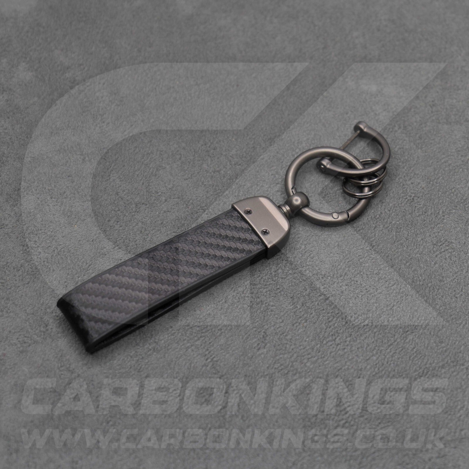 Toyota GR Gazoo Racing Carbon Fibre Style Key Ring Chain Yaris Supra GR86 GT86