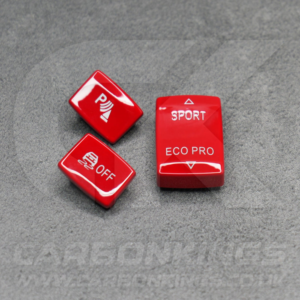 BMW Red Sport Eco Pro DSC Parking Centre Console Buttons F20 F22 F30 F32 F33 F36