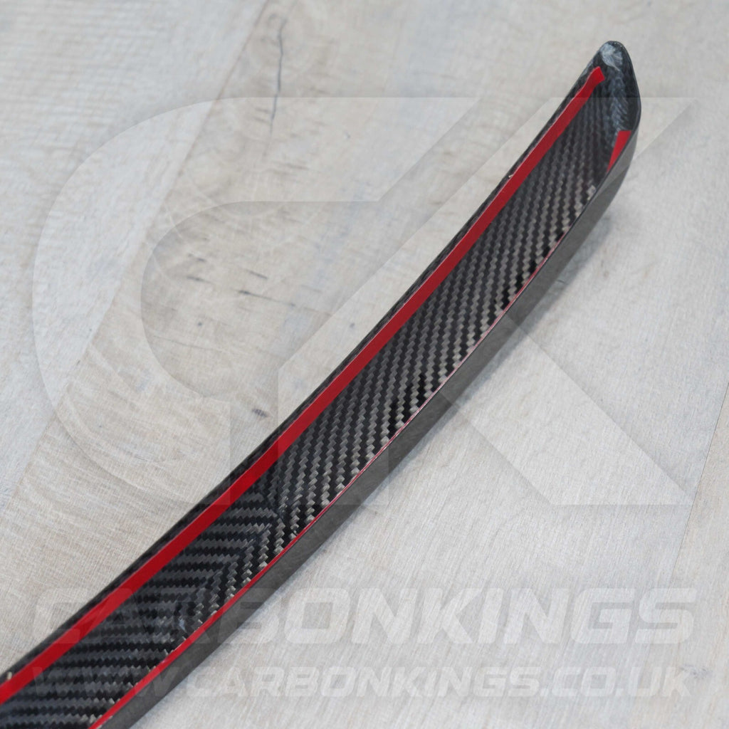 Alfa Romeo Giulia Quadrifoglio Real Carbon Fibre V Shield Grill Frame Cover Trim