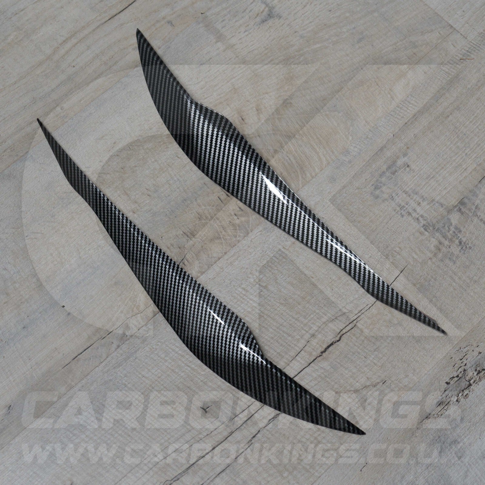 BMW Carbon Fibre Style Headlight Eyebrow Trims for 3 Series F30 F35 2013 - 2018