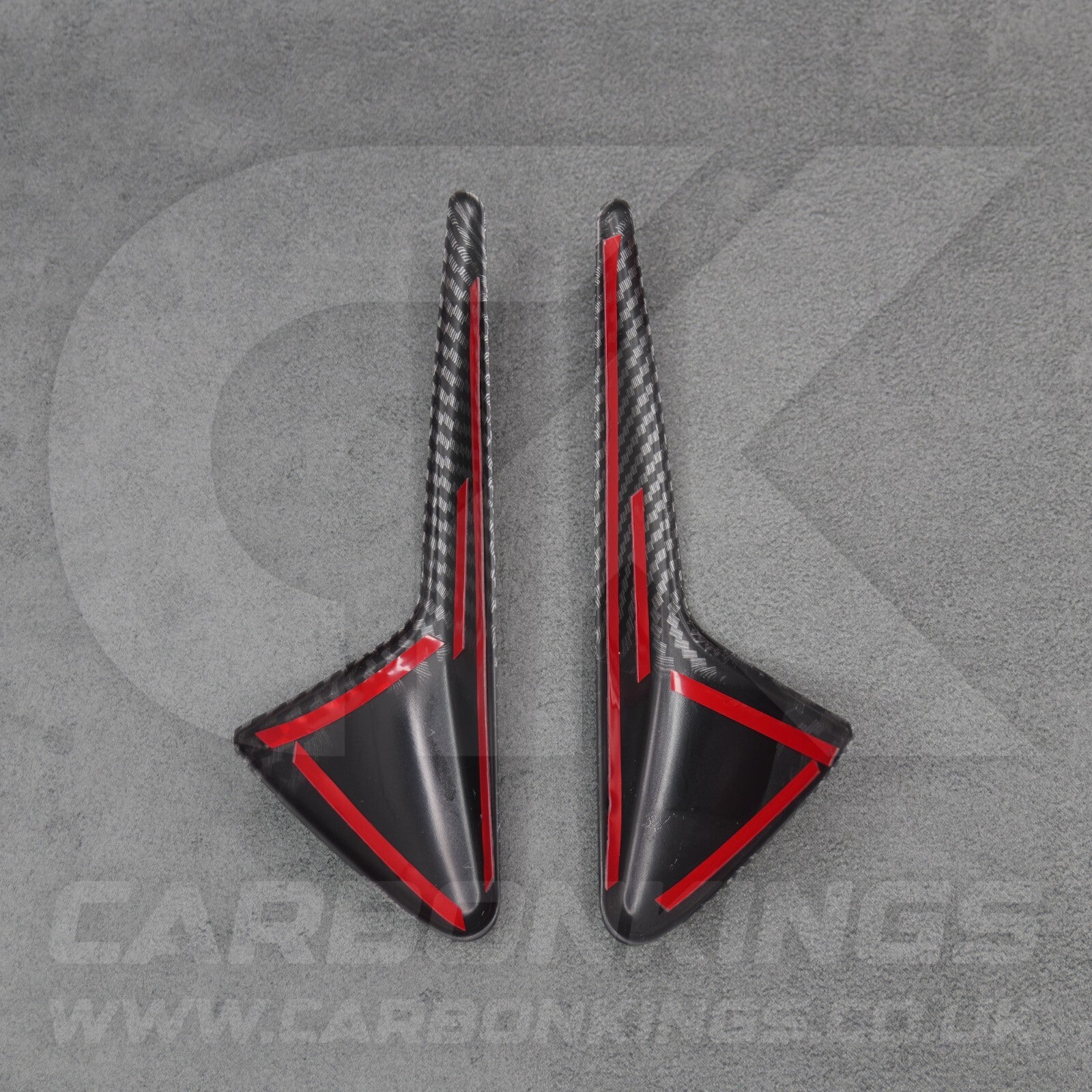 Tesla Model 3 Y X S Matte Carbon Fibre Style Side Camera Trims Caps Covers