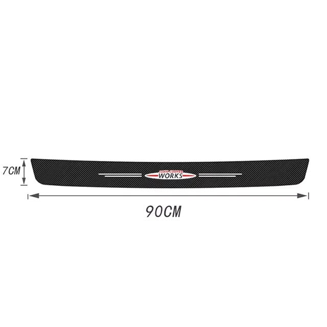 Mini JCW John Cooper Works Carbon Fibre Style Anti Scratch Boot Protector Lining