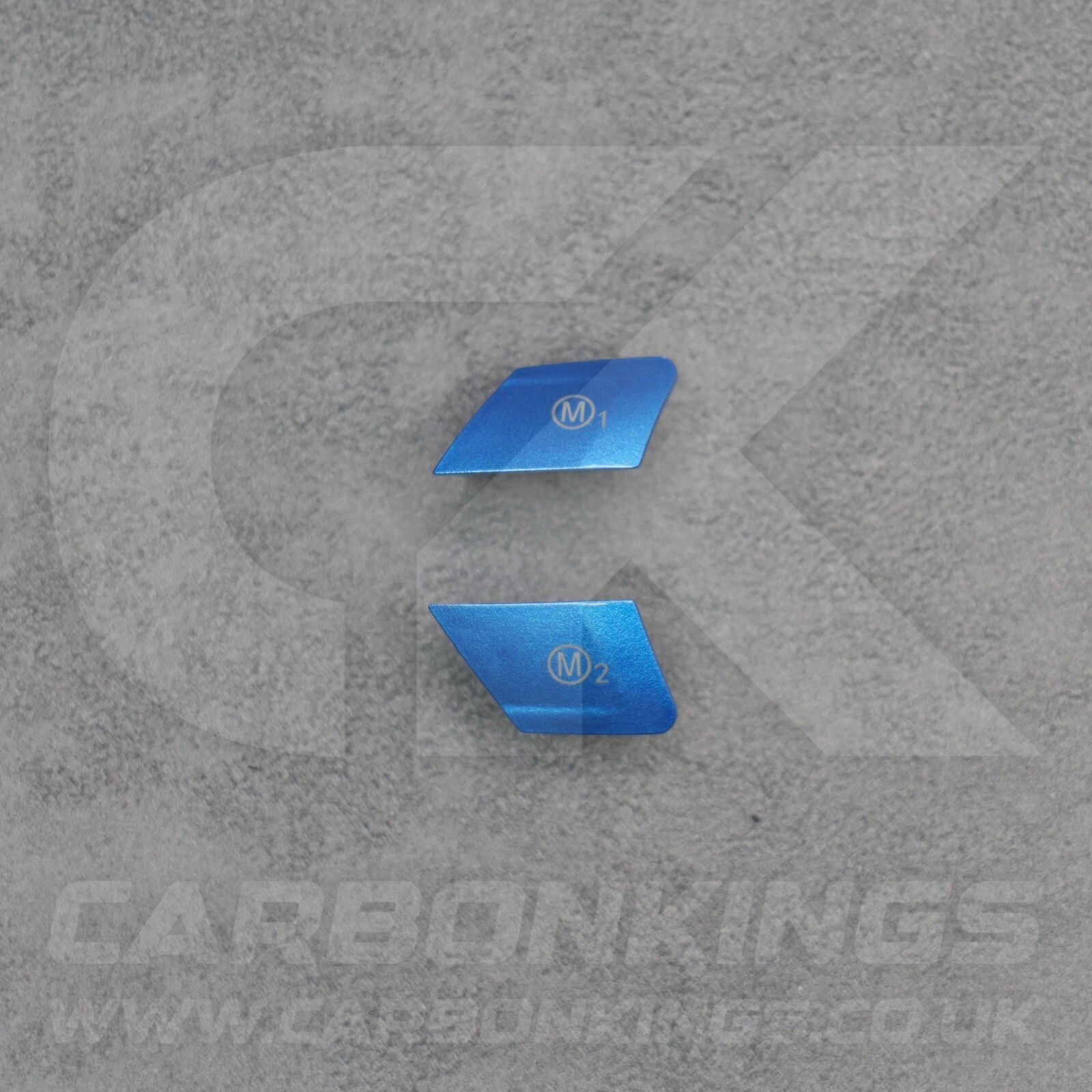 BMW Metallic Blue M1 & M2 Buttons Set for M2 M3 M4 M5 M6 X5M X6M F80 F82 F83 F87