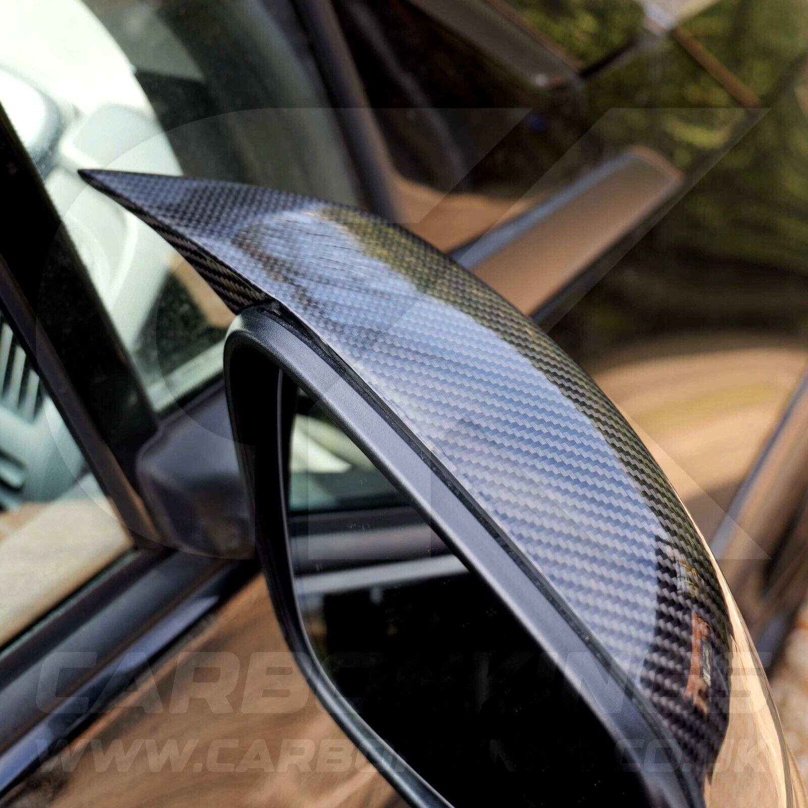BMW M Style Real Carbon Fibre Mirror Covers for 1 2 3 4 F20 F22 F30 F32 i3 i3S +