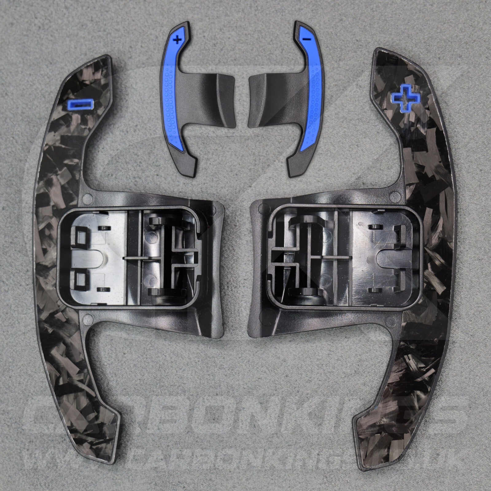 BMW Genuine Forged Carbon Fibre & Blue Gear Shifter Paddles F80 M3 F82 M4 M2 F30
