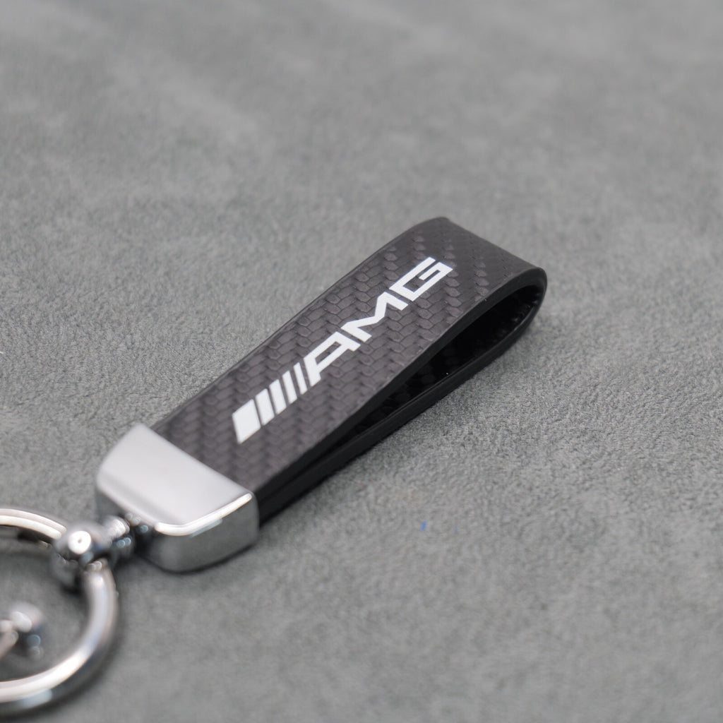 Mercedes AMG Carbon Fibre Key Ring Chain Premium Durable C63 C43 A45 E63 S63 A35