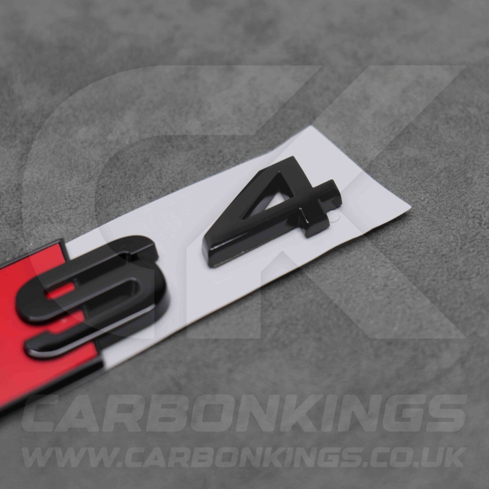 90 x 30mm Audi S4 Gloss Black Boot Rear Badge Letters Logo Emblem S 8L 8P 8V 8Y