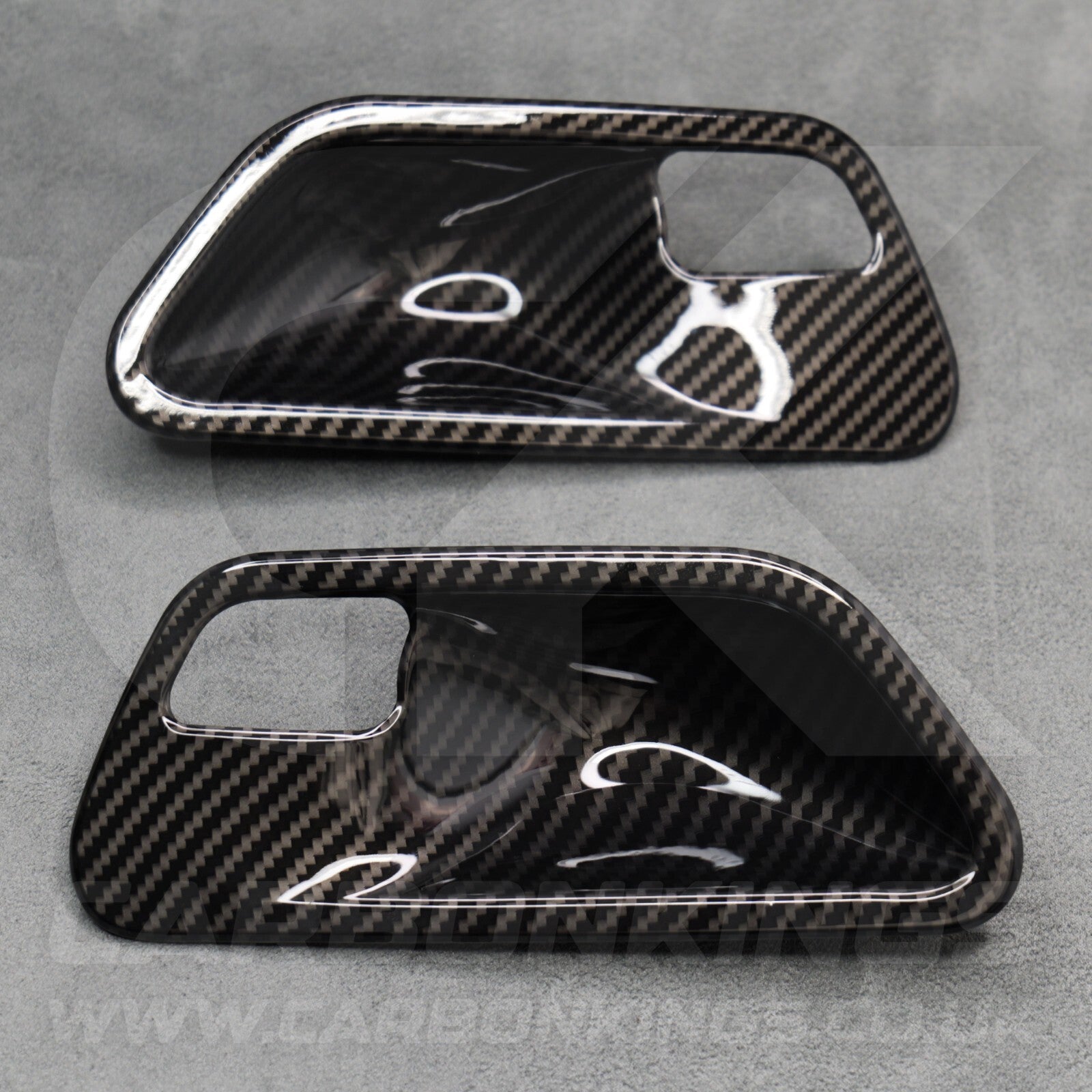 Carbon Fibre Style Interior Door Handle Trims BMW F80 M3 F82 M4 F83 F30 F32 3 4