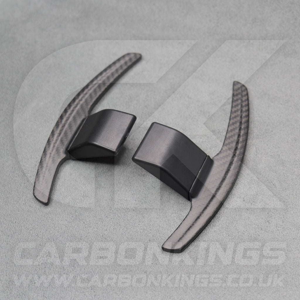 Satin Carbon Fibre Shifter Paddles for BMW M3 M4 M2 F80 F82 F87 M5 M6 X5M X6M M