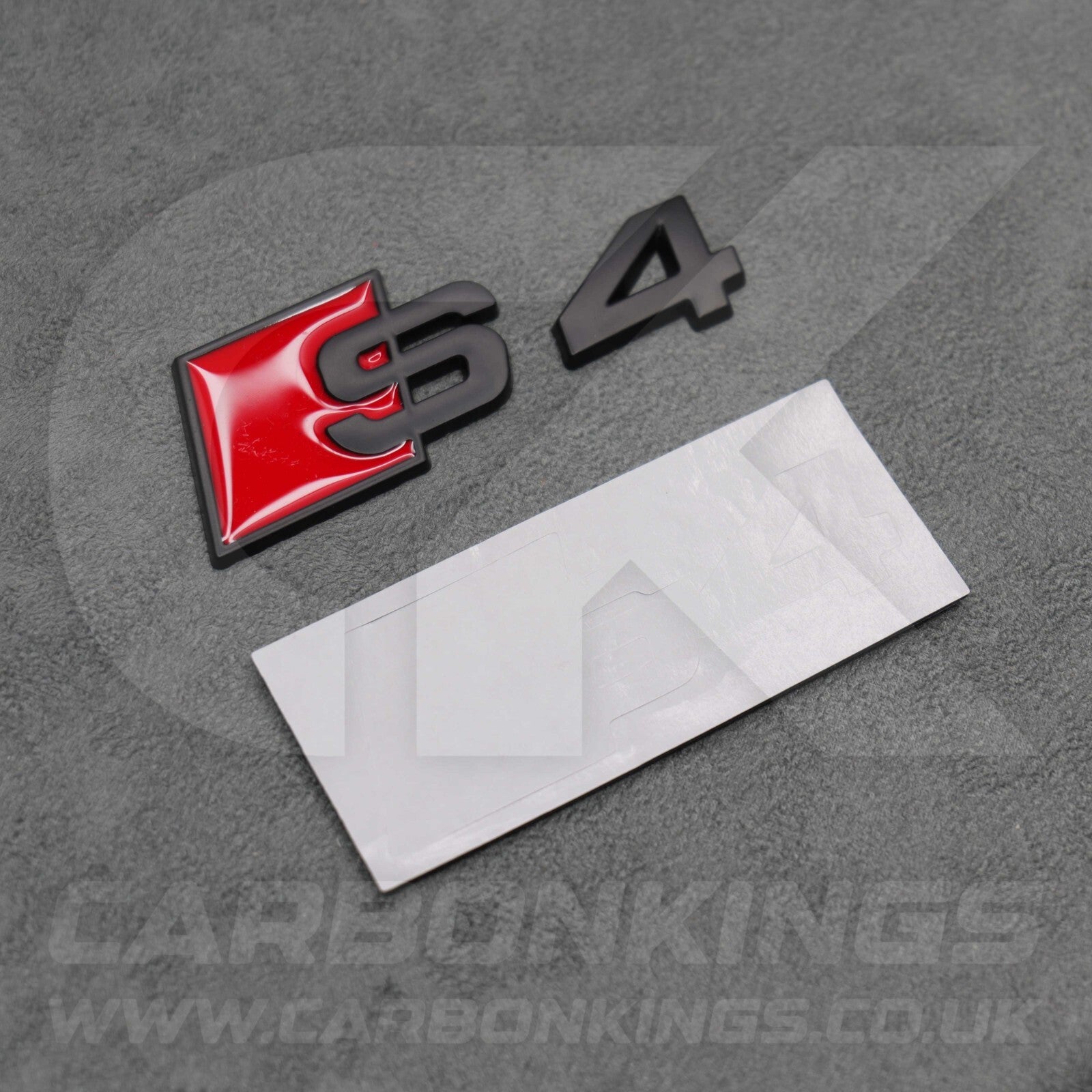 Audi S4 Matte Black Boot Rear Badge Letters Logo Emblem S 4A 8D 8E 8H 8W