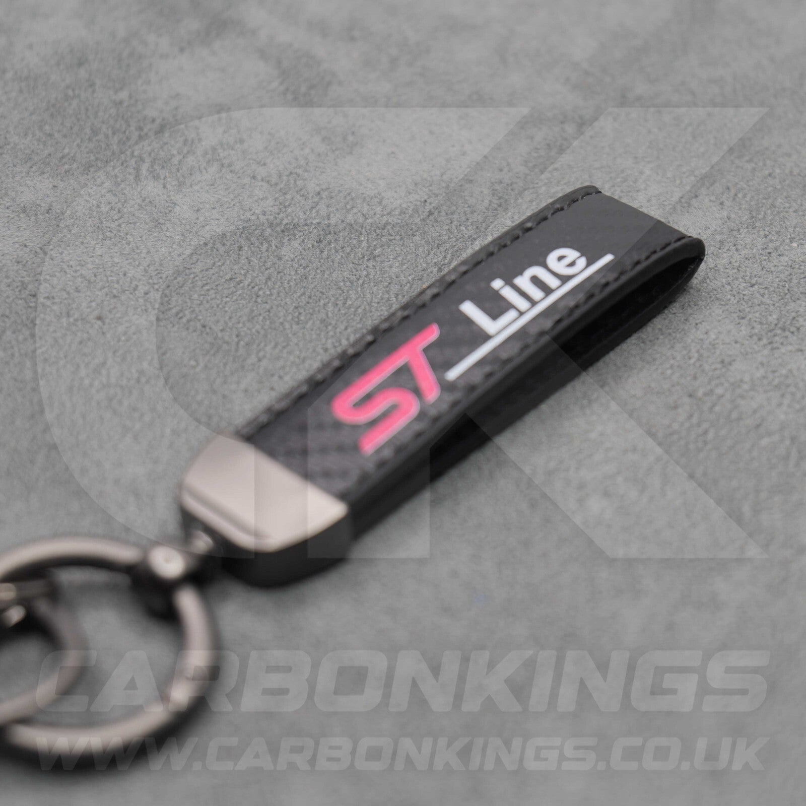 Ford ST Line Carbon Fibre Car Key Ring Chain Focus Fiesta Puma Premium & Durable