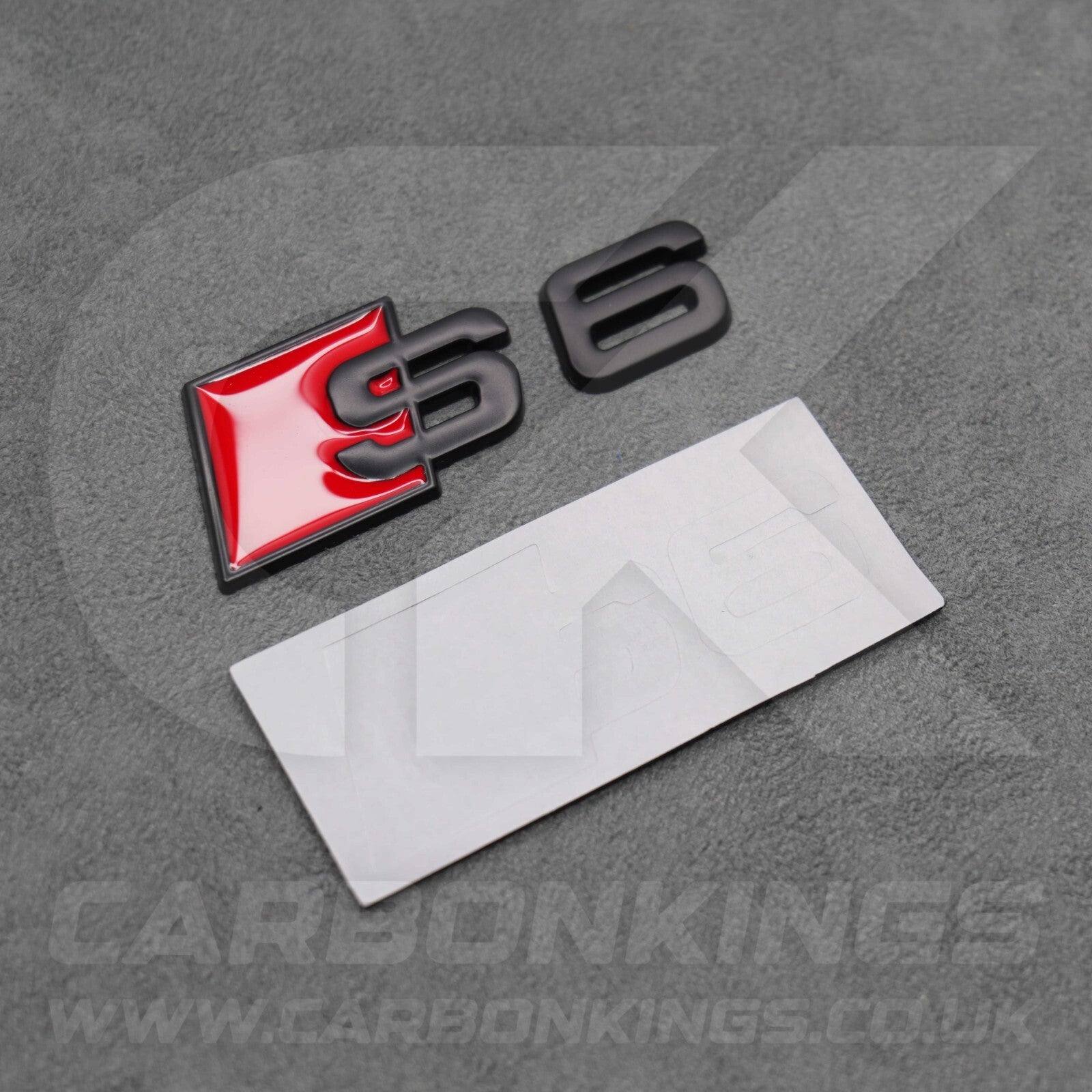 Audi S6 Matte Black Boot Rear Badge Letters Logo Emblem C4 C5 C6 C7 C7.5 C8