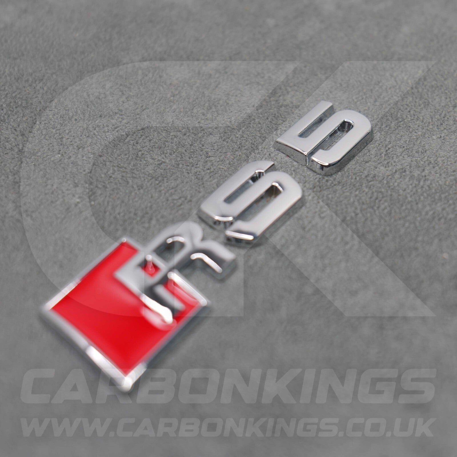 Audi RS5 Silver Chrome Boot Rear Badge Letters Logo Emblem S B8 8T B9 B10