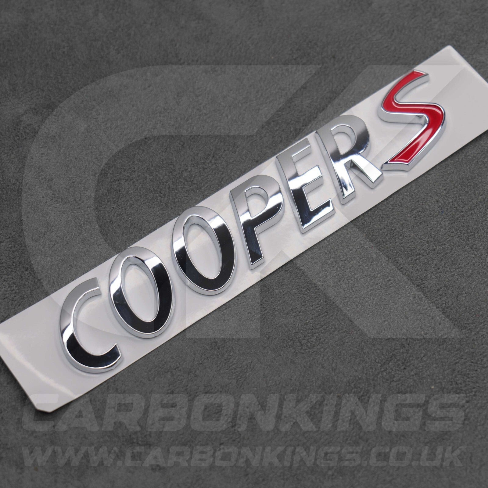 Mini Cooper S Silver Boot Badge Letters R53 R56 F56 R55 R52 R57 R58 R59 R60 F55