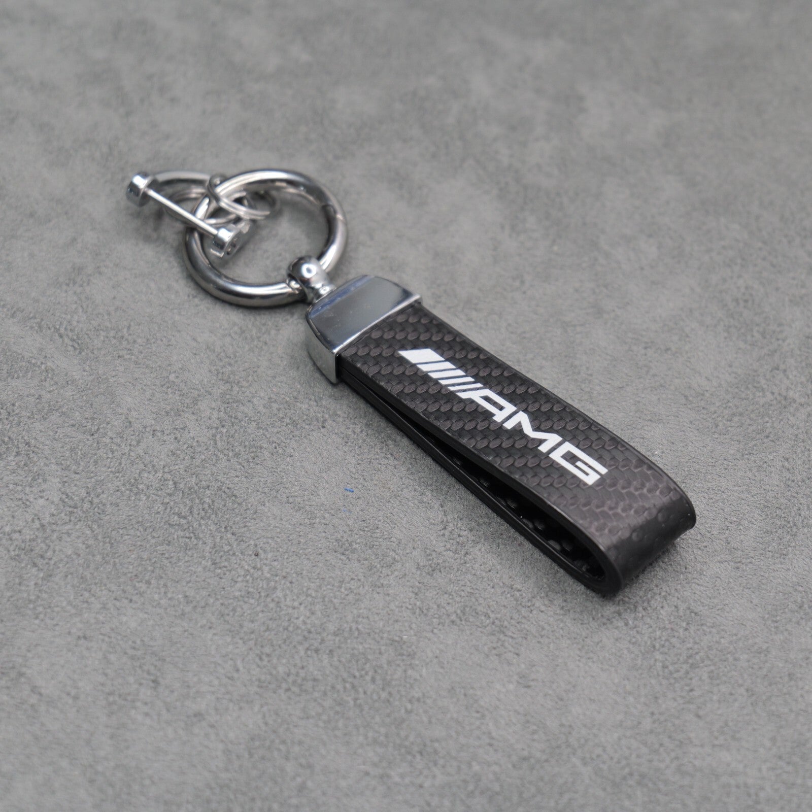 Mercedes AMG Carbon Fibre Key Ring Chain Premium Durable C63 C43 A45 E63 S63 A35