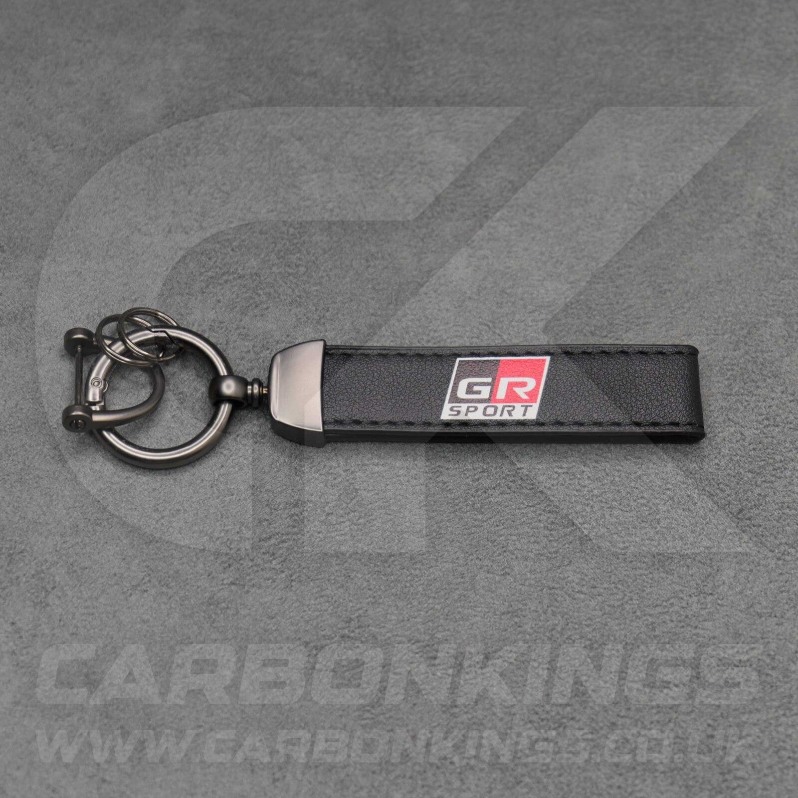 Toyota GR Gazoo Racing Sport Leather Key Ring Yaris GT86 Premium Stitched