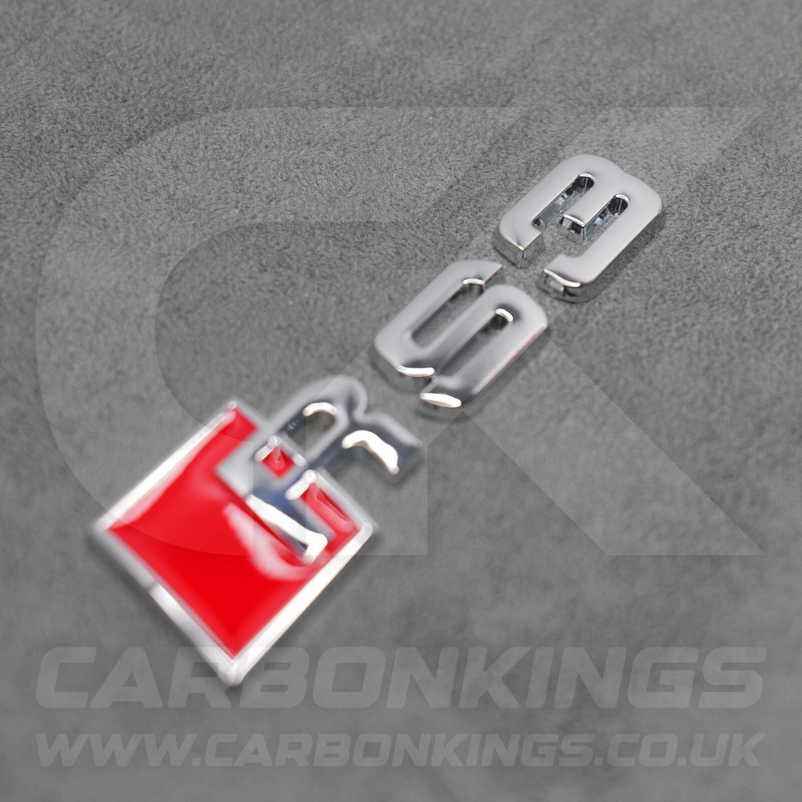 Audi RS3 Silver Chrome Boot Rear Badge Letters Logo Emblem RS 8L 8P 8V 8Y