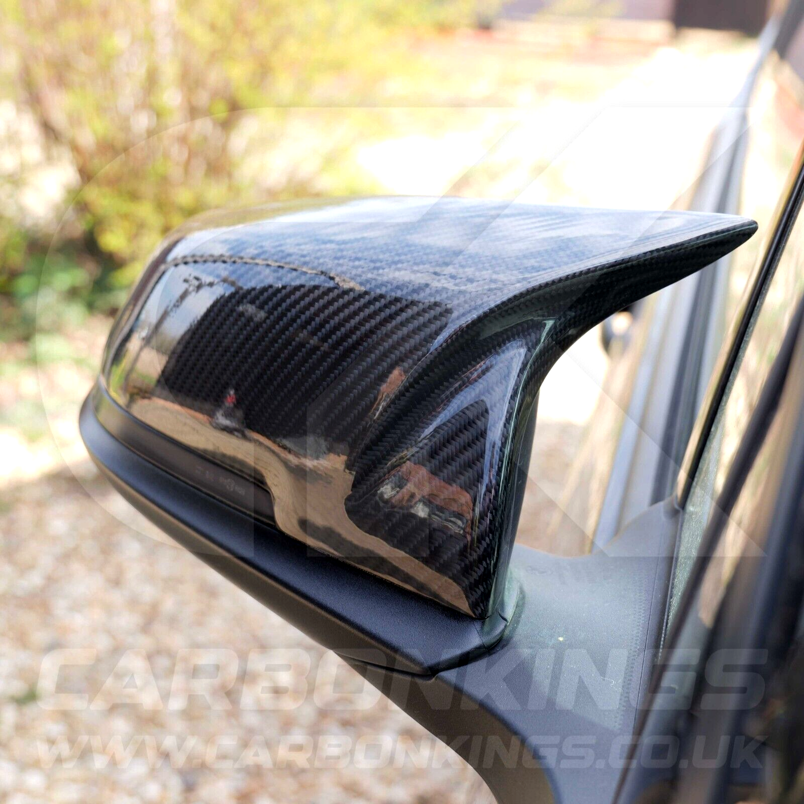 BMW M Style Real Carbon Fibre Mirror Covers for 1 2 3 4 F20 F22 F30 F32 i3 i3S +