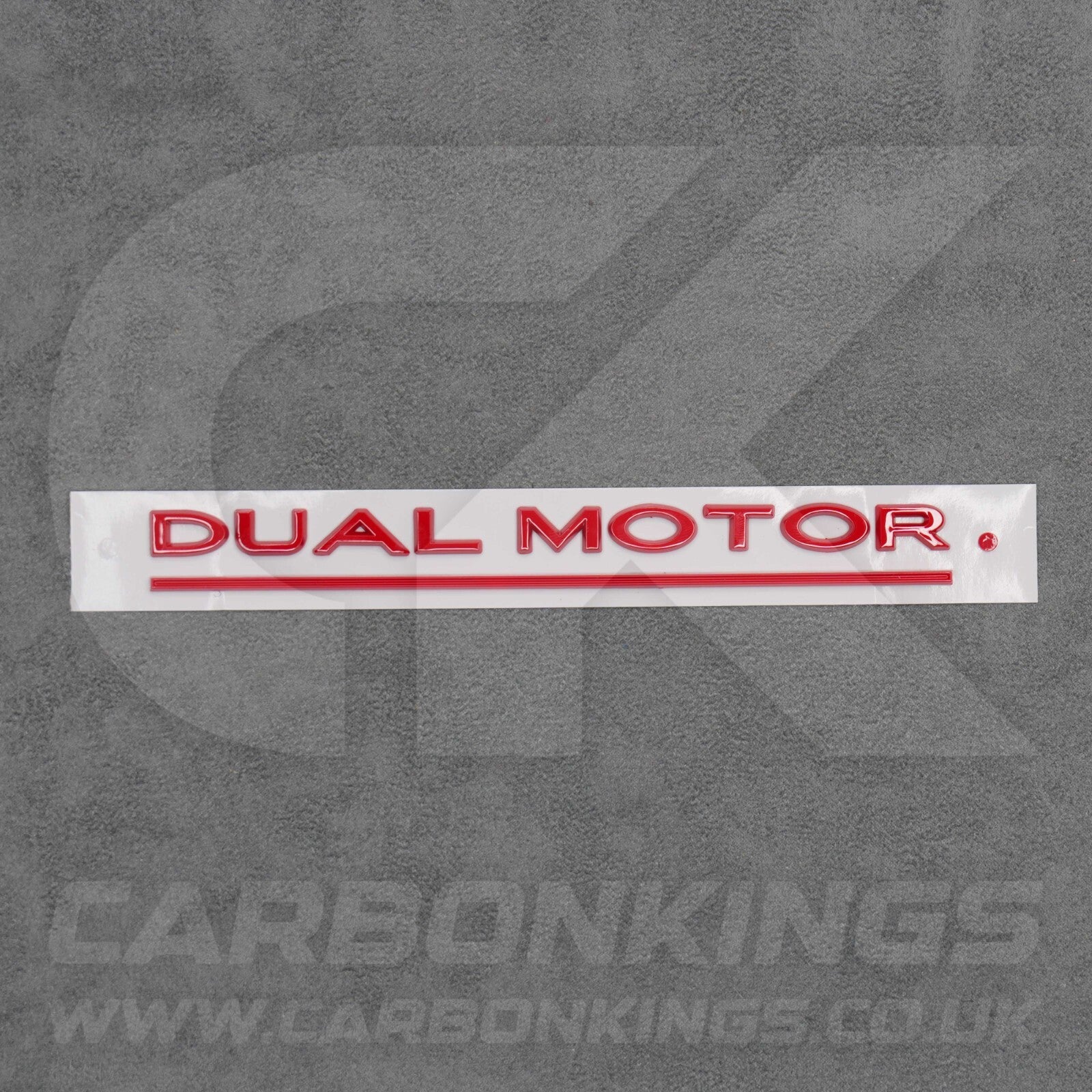 Tesla Gloss Red Dual Motor Rear Boot Badge Letters Model S 3 X Y Performance