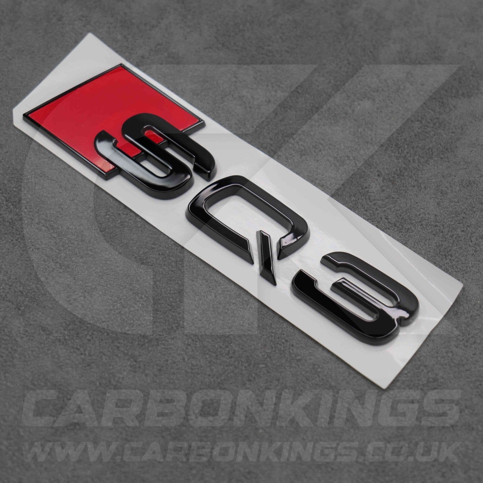 122 x 31mm Audi SQ3 Gloss Black Boot Rear Badge Letters Logo Emblem S 8U F3