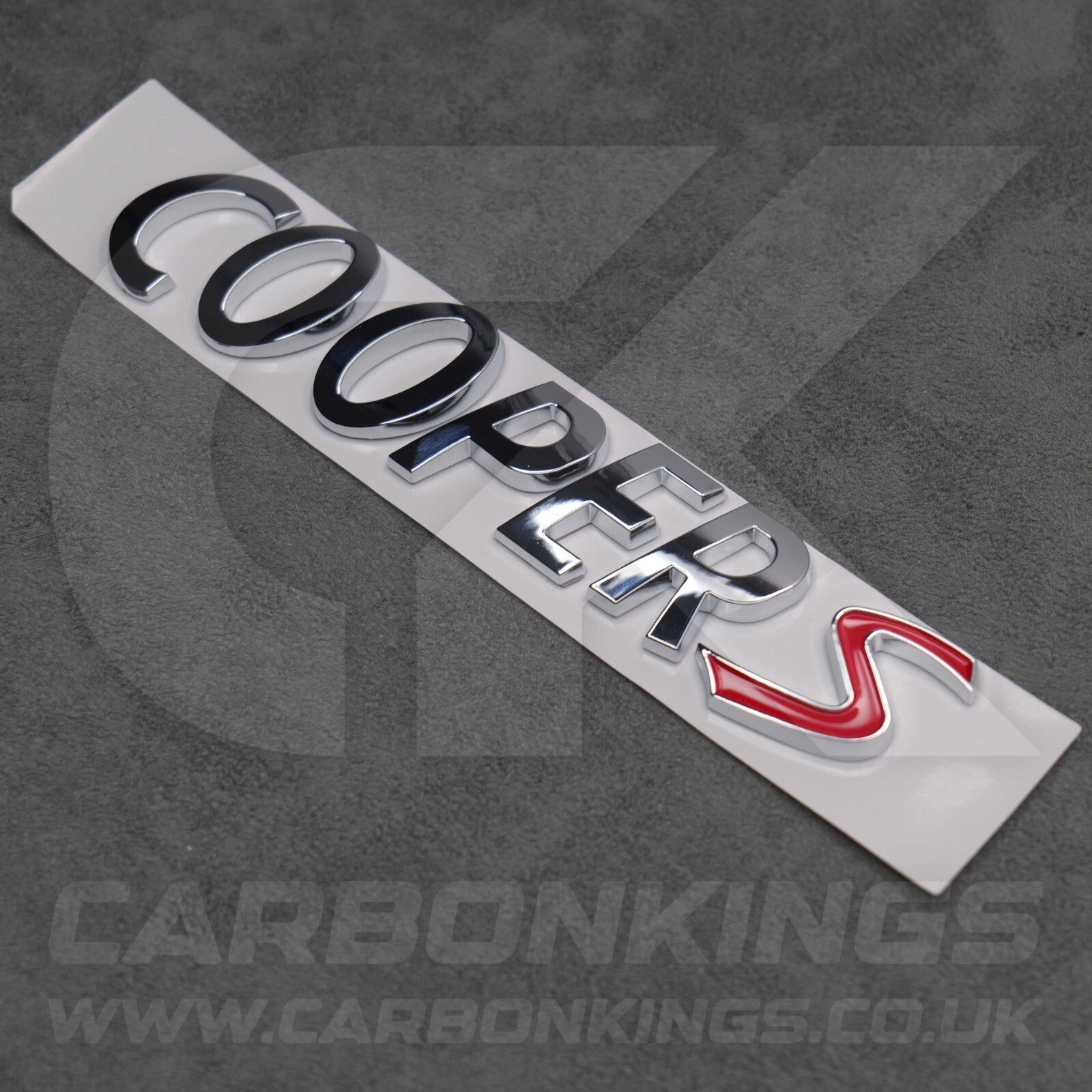 Mini Cooper S Silver Boot Badge Letters R53 R56 F56 R55 R52 R57 R58 R59 R60 F55