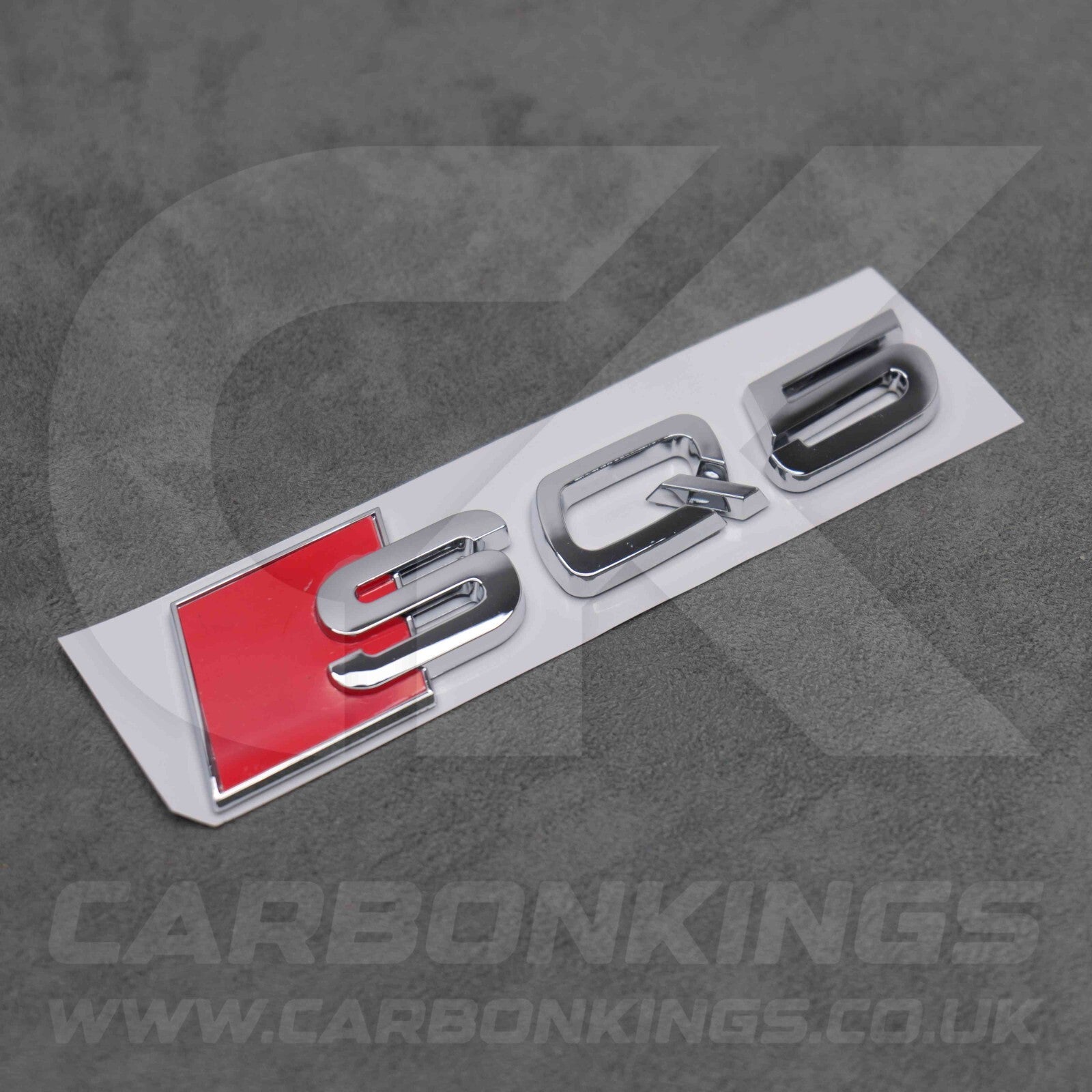 148 x 37mm Audi SQ5 Chrome / Silver Boot Rear Badge Letters Emblem S 8R FY 80A
