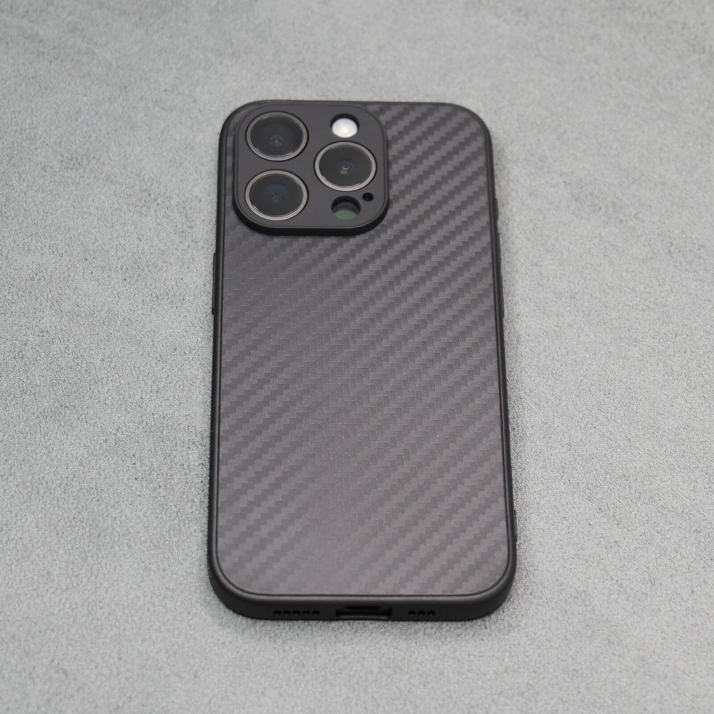 Carbon Fibre iPhone Case Apple Phone 11 12 13 14 15 16 Pro Max Plus Mini Thin