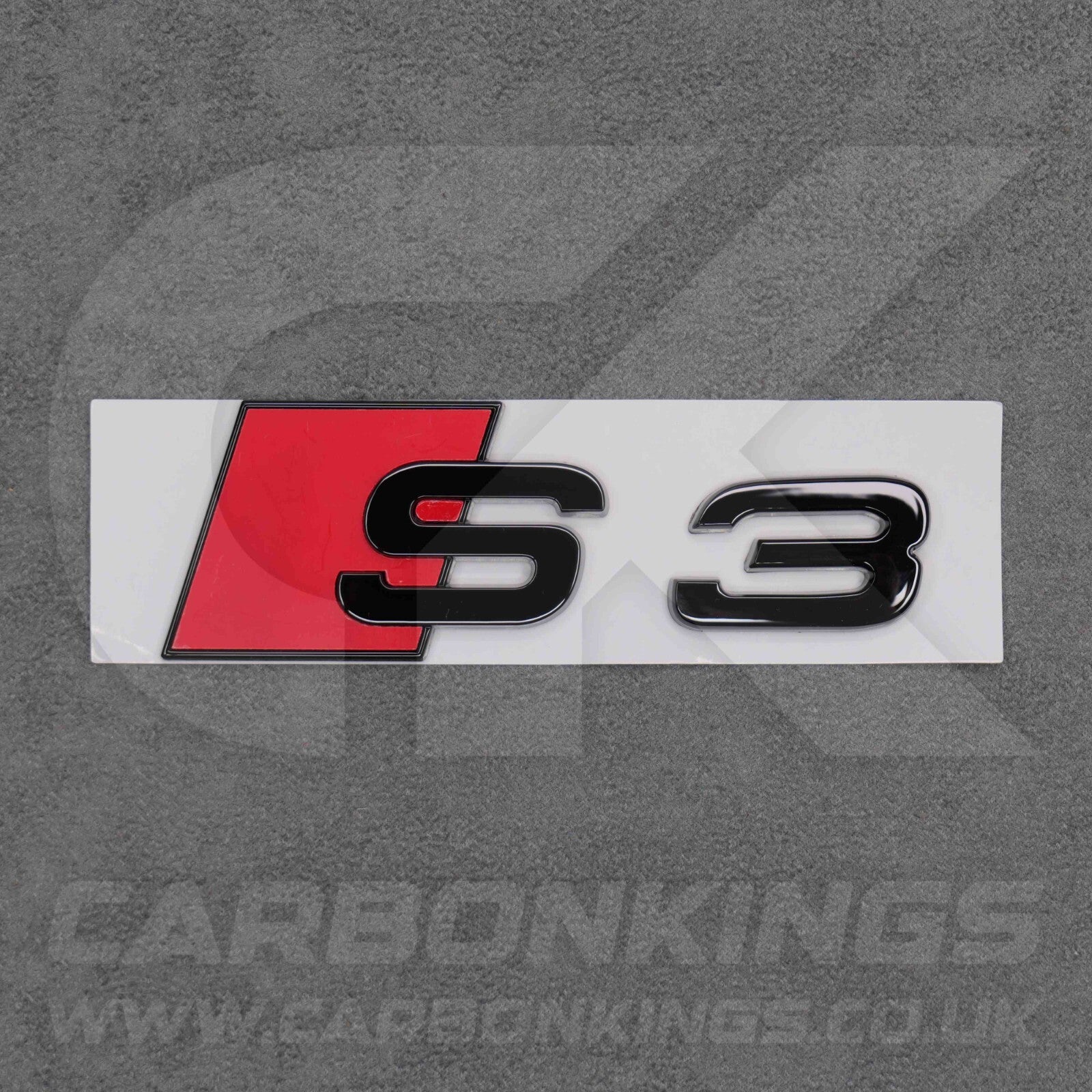 90 x 30mm Audi S3 Gloss Black Boot Rear Badge Letters Logo Emblem S 8L 8P 8V 8Y
