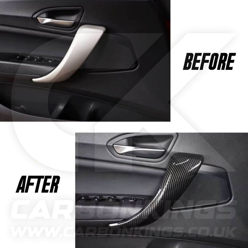 Carbon Fibre Style Door Handle Covers BMW F20 F21 F22 M135i M140i M235i M240i +