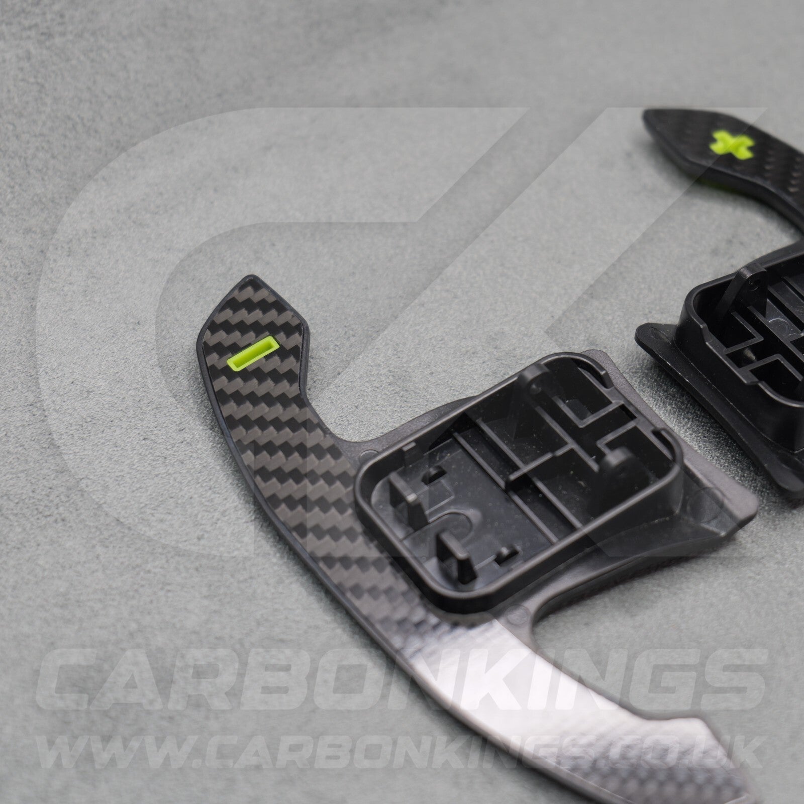 Toyota GR Supra Real Carbon Fibre & Yellow Gear Shifter Paddles J29/DB A90/A9