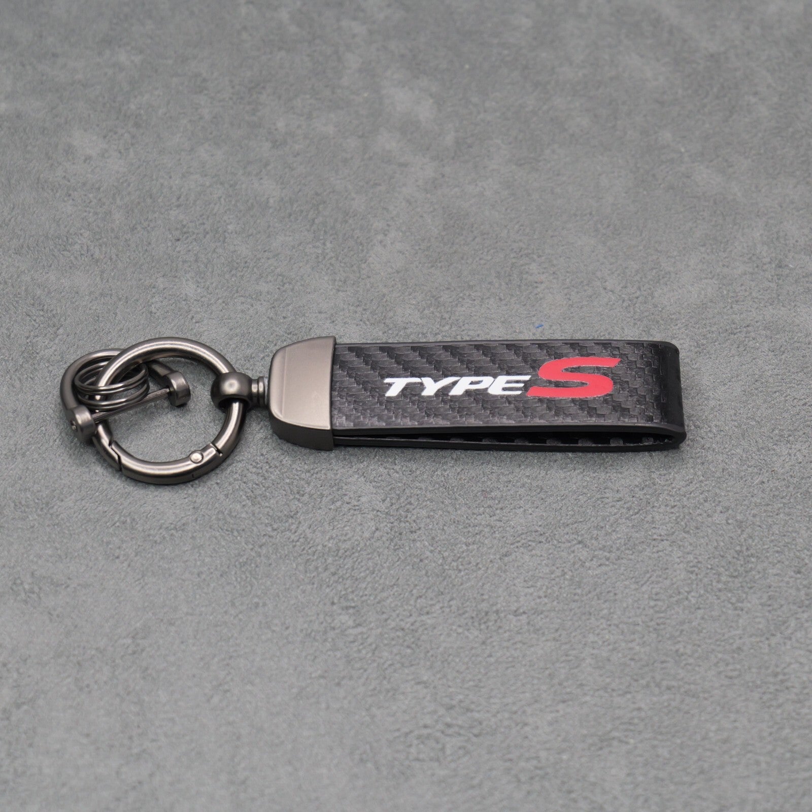 Honda Type S Carbon Fibre Key Ring Chain Premium & Durable Civic EP3 FK2 FK8 FL5
