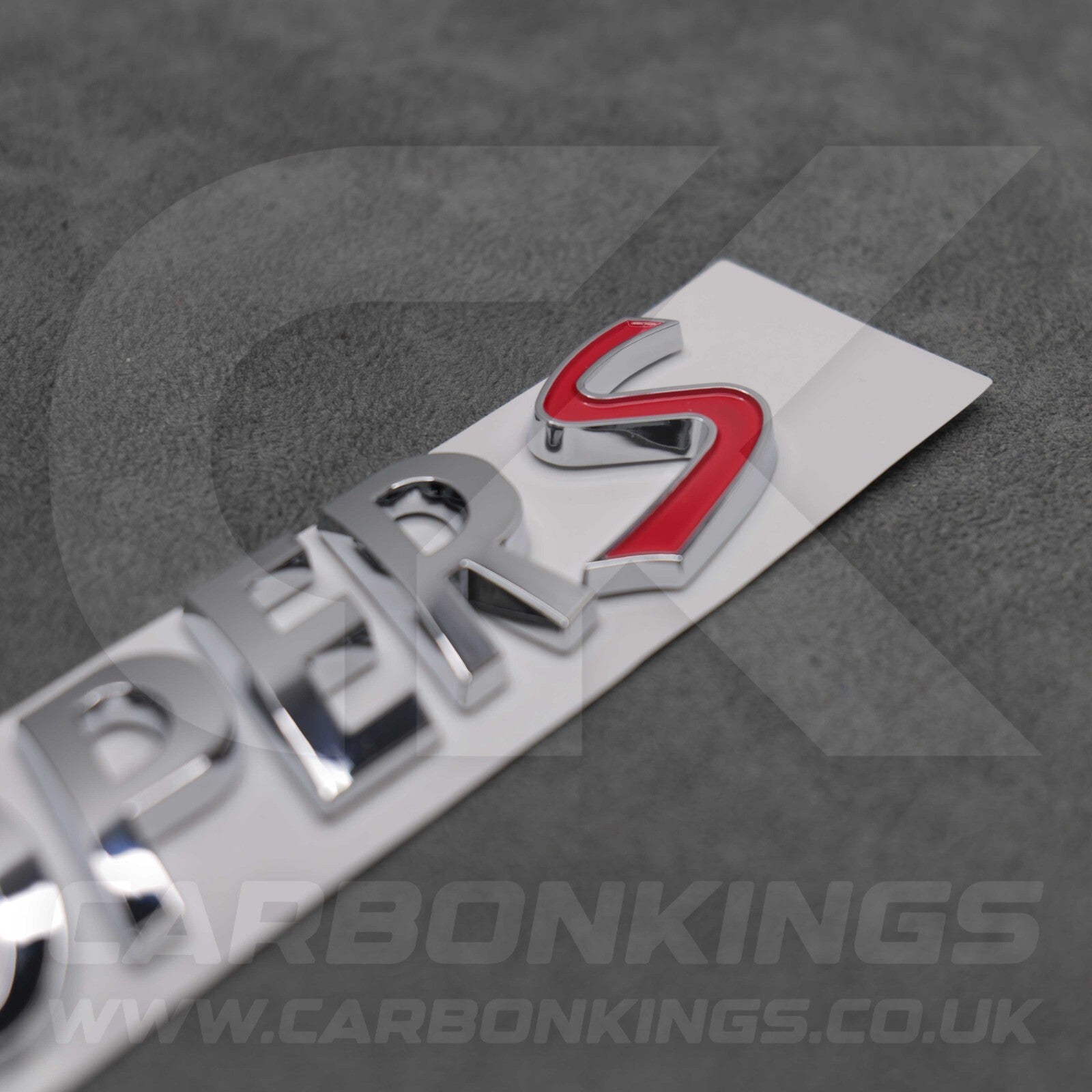 Mini Cooper S Silver Boot Badge Letters R53 R56 F56 R55 R52 R57 R58 R59 R60 F55