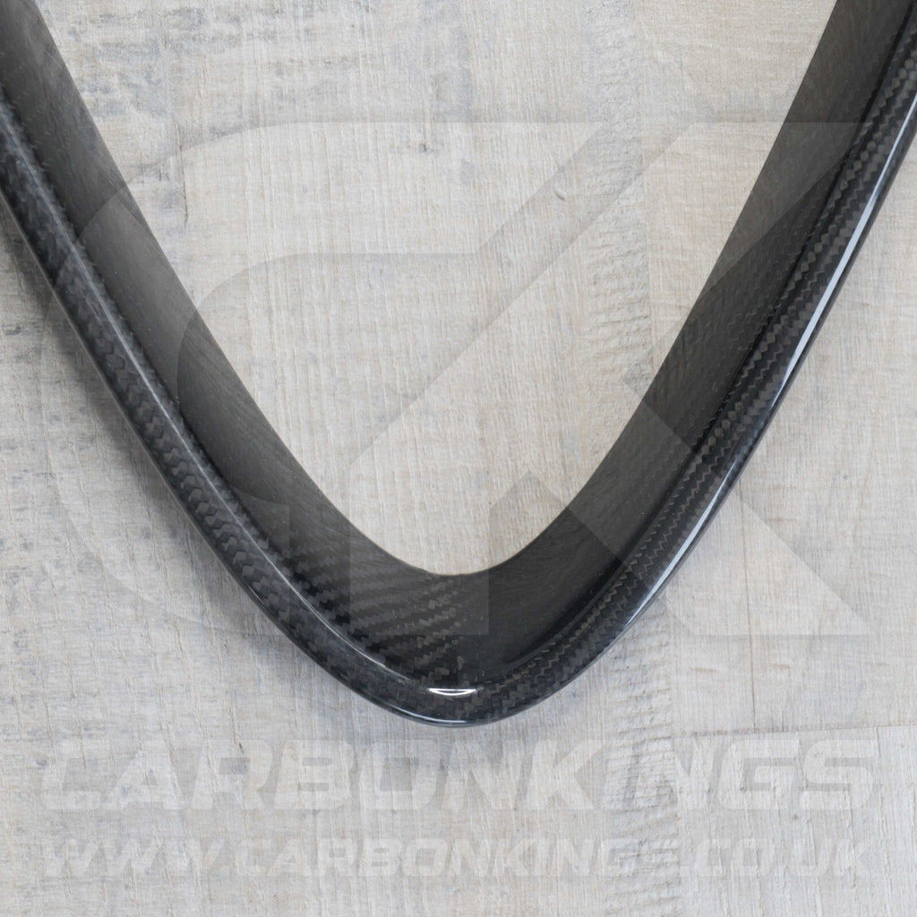 Alfa Romeo Giulia Quadrifoglio Real Carbon Fibre V Shield Grill Frame Cover Trim