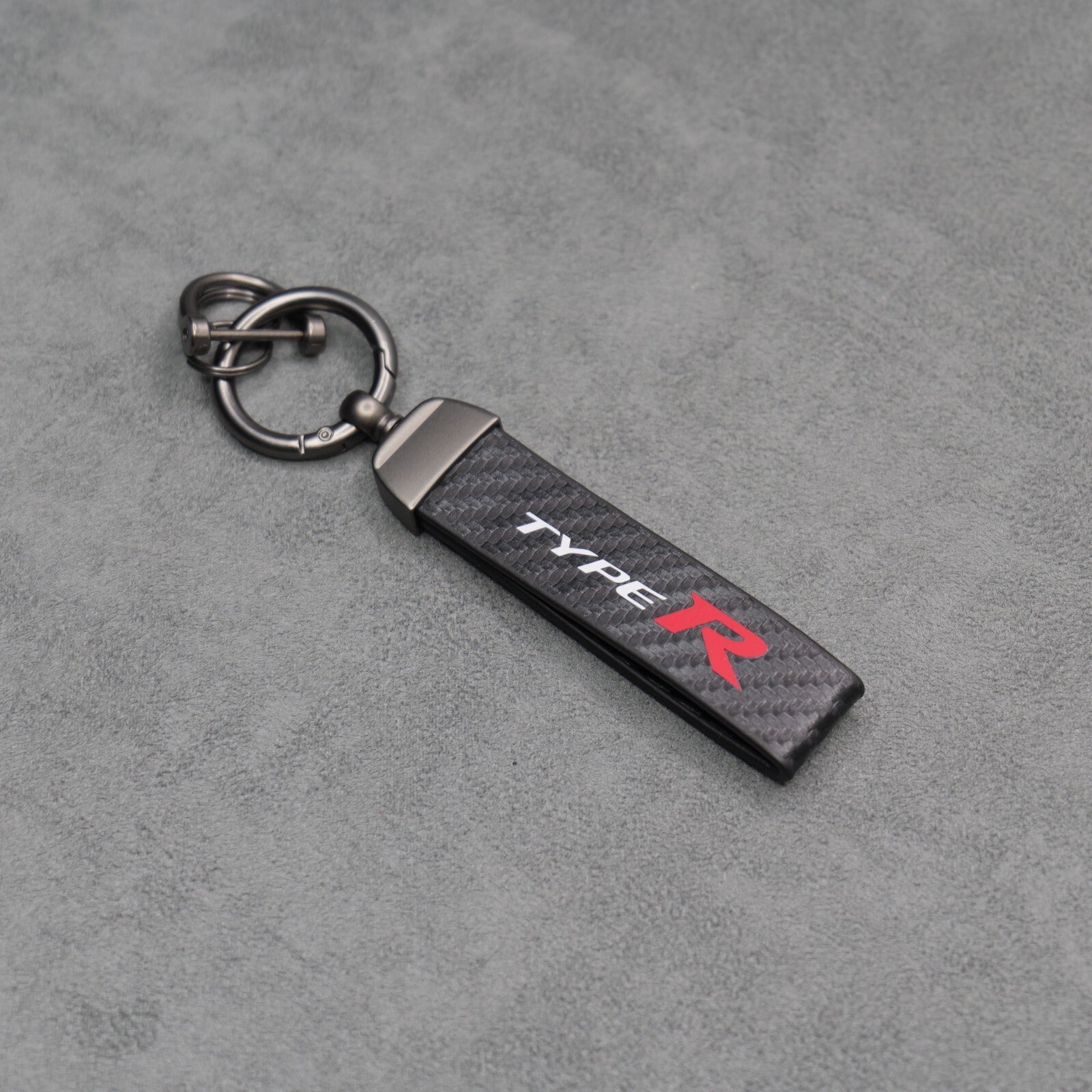 Honda Civic Type R Carbon Fibre Key Ring Chain Premium & Durable EP3 FK2 FK8 FL5