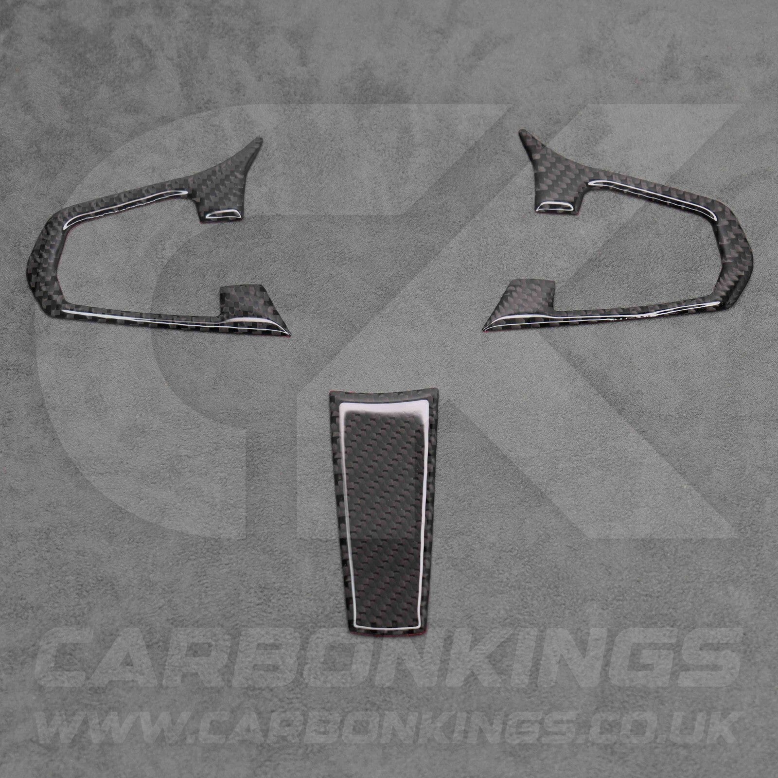 Carbon Fibre Style Steering Wheel Trims for BMW 5 Series G30 G31 G01 G38 X3