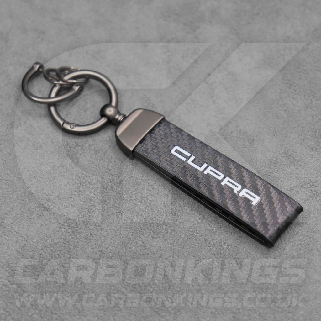 CUPRA Carbon Fibre Key Ring Chain VZ Born Ateca Leon Formentor Tavascan Terramar