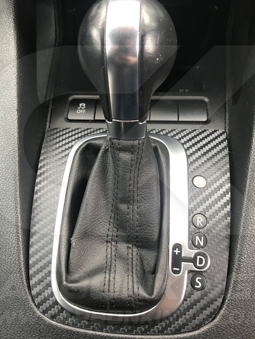 Volkswagen Carbon Fibre DSG Gear Knob Sticker Golf R32 GTI GTD Scirocco MK5 MK6