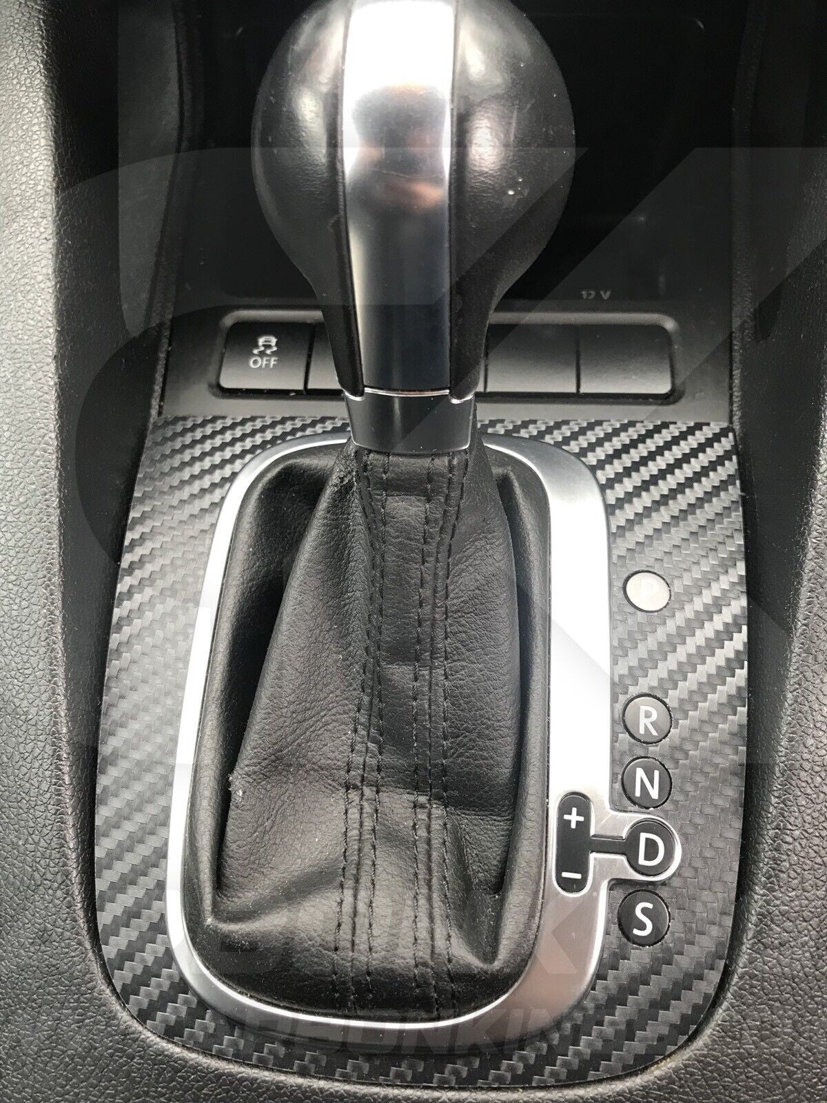 Volkswagen Carbon Fibre DSG Gear Knob Sticker Golf R32 GTI GTD Scirocco MK5 MK6