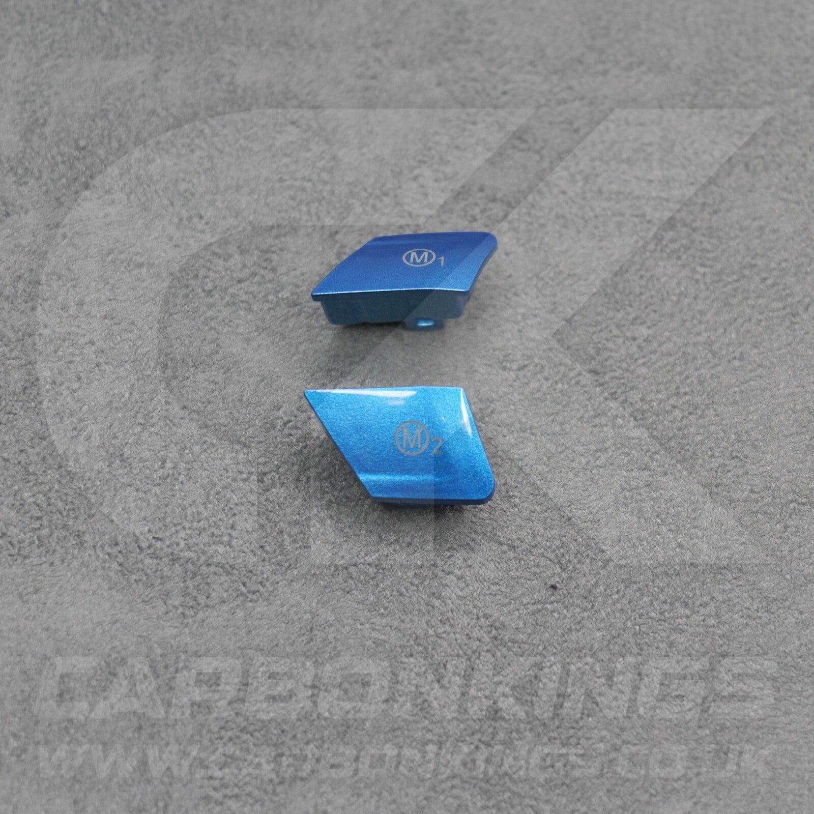 BMW Metallic Blue M1 & M2 Buttons Set for M2 M3 M4 M5 M6 X5M X6M F80 F82 F83 F87