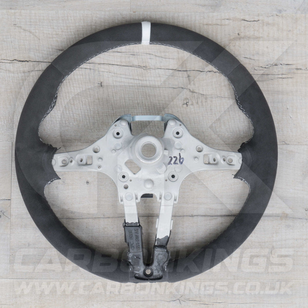 BMW Alcantara M Sport White Steering Wheel 1 2 3 4 X1 X3 X4 X5 X6 M2 M3 M4 F80 +